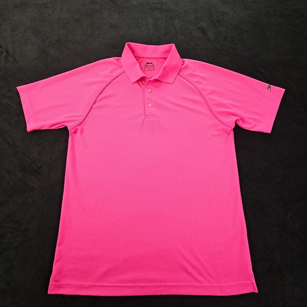 Slazenger‎ Pink Short Sleeve Performance Polo Shirt Men's M